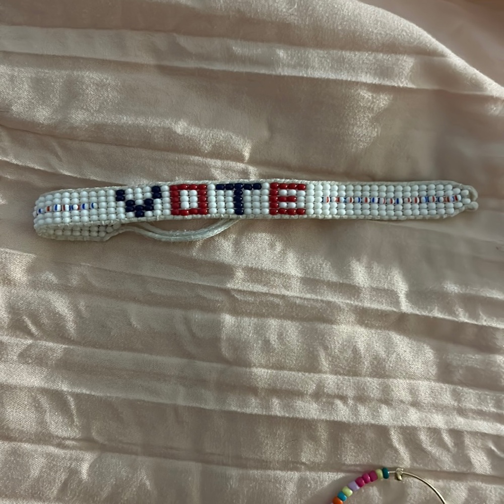 American eagle, beaded drawstring bracelet